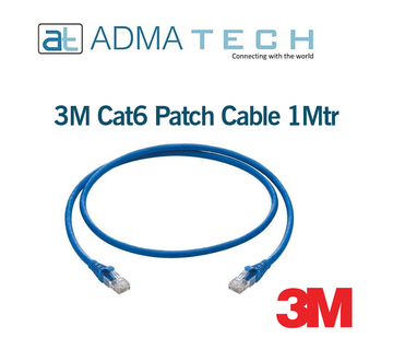 3M Cat6 Patch Cable 1 Mtr