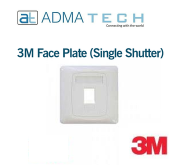 3M Face Plate (Single Shutter)