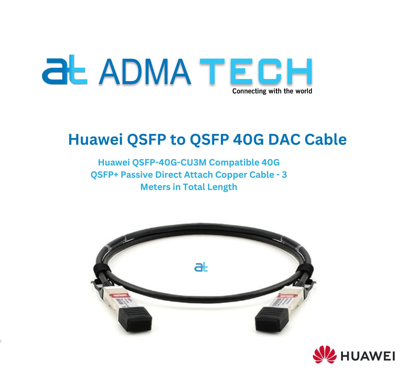 HUAWEI QSFP to QSFP 40G DAC Cable