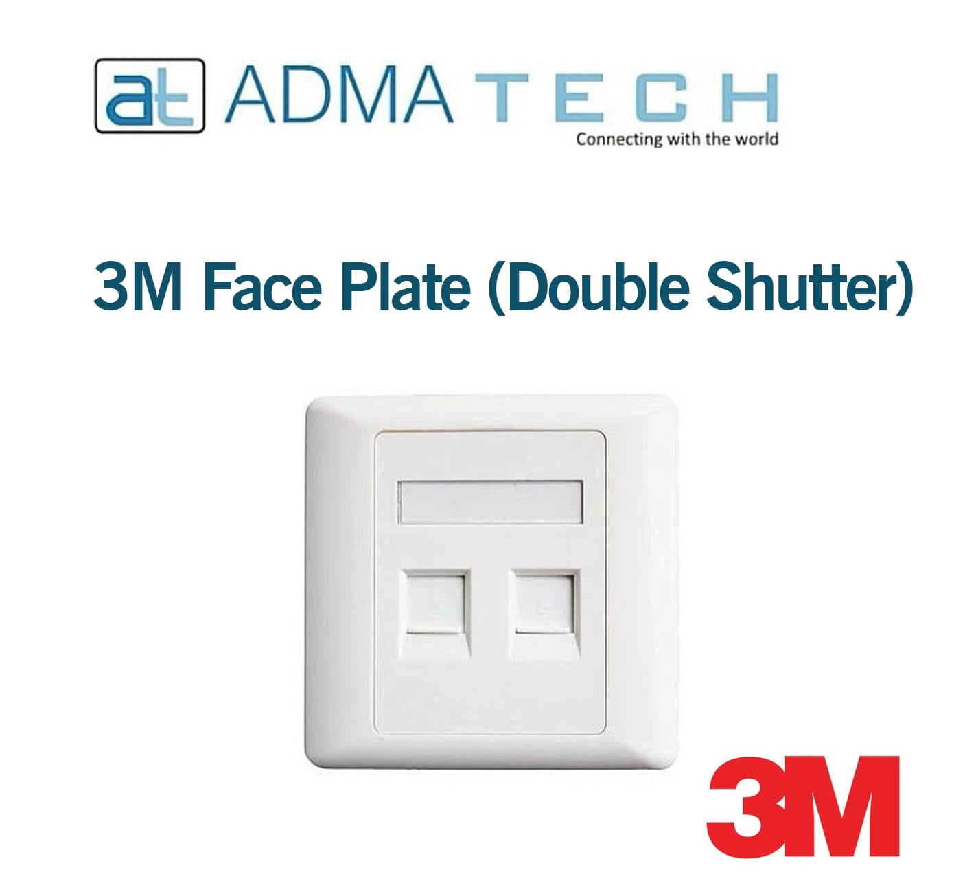 3M Face Plate (Double Shutter)