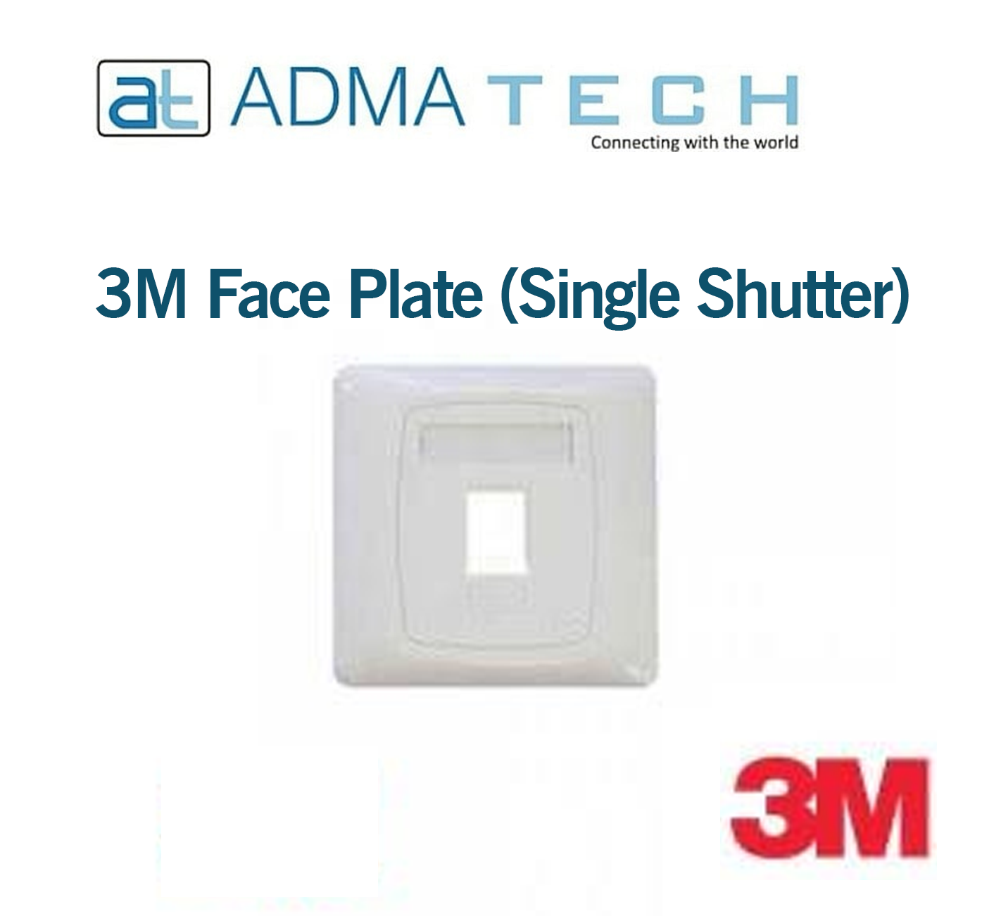 3M Face Plate (Single Shutter)